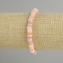 Bracelet with Scapharca shell rondelles, diameter 6×1.5–2 mm, 18 cm length, elastic