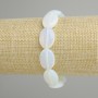 Bracelet Moonstone Opalite, 18x13 mm beads, 18 cm length, stretch