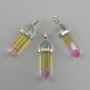 Pendant Hexagonal tinted glass 8x31x41 mm+