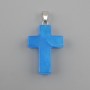 Pendant Cross Aquamarine 18×26×34 mm+