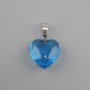 Heart Pendant with Tinted Glass 16×16×25 mm+