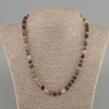Turquoise? Wait actual stone: Turmaline is tourmaline. Name translation: Beads Tourmaline Faceted Cube Beads, diameter 6x6mm+, length 50mm+- with clasp