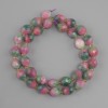 Tourmaline Beads, Faceted Nugget, 10x9mm ±, seed beads 3mm ±, thread length 39cm ±
