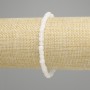 Adularia Faceted Cube Bracelet, 4×4 mm, adjustable 18 cm stretch