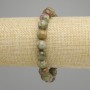 Fuchsiaite Bracelet with Ruby Inclusions, Smooth Beads 10mm, 18cm Length, Stretch