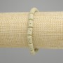 Bracelet Lava Cylinder, diameter 10×6mm±, green color, length 18cm ± stretch