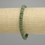 Lava Bracelet Cylinder Beads, diameter 10x6mm±, color green, length 18cm ± stretch