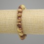 Tiger's Eye Bracelet (single) smooth bead, diameter 10mm, length 18cm, stretch