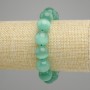 Cat's Eye Bead Bracelet Smooth Round Beads, diameter 13.5 mm ±, length 18 cm ± stretch