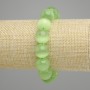 Cat's Eye Bead Bracelet smooth sphere, diameter 13.5 mm±, length 18 cm± stretch