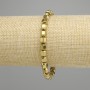 Hematite Bracelet Faceted 6x5, 5mm+- golden color, length 18cm +- stretch