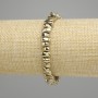 Hematite Bead Bracelet 8-9×3.5-4 mm, golden color, 18 cm length, stretch