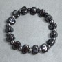 Hematite Bracelet Bead 11x7mm ± faceted ball 6mm ±, length 18cm ±, stretch
