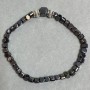 Bracelet Hematite cube 4mm+-faceted 8x7mm, length 18cm +- stretch