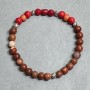 Bracelet Jasper (Autumn) Golden Sand Coral bead 6mm+-, length 18cm +- stretch
