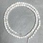 Adularia Faceted Cube Beads, 4×4 mm, drilled on thread, length 38 cm