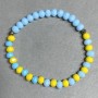 Bracelet Czech Crystal Faceted Rondelle 6x5mm +-, length 18cm +-, stretch