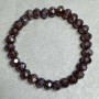 Bracelet Czech Crystal Faceted Rondelle 8x6mm +-, length 18cm +- elastic