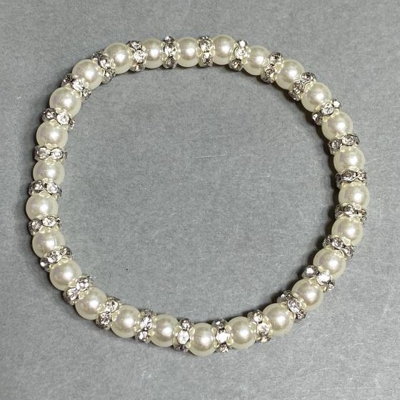 Mallorca Bead Bracelet 6mm+, 18 cm length, stretch