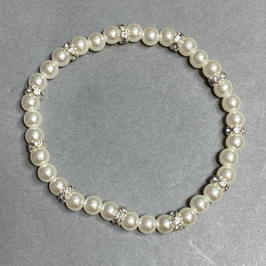 Mallorca Beads Bracelet 6 mm, stretch, 18 cm length
