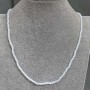 Necklace Czech crystal faceted rondelle, diameter 3x2mm+-, length 18cm+-