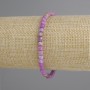 Phosphosiderite Bead Bracelet, faceted cube, diameter 4×4 mm, stretch length 18 cm