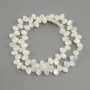 Mother-of-Pearl Petal Beads, diameter 8.5×6mm±, length 39cm±, on Nymo thread