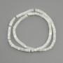 Mother-of-Pearl Beads Cube 4 mm, thread 39 cm