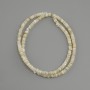Abalone Shell Beads Scarfoa Rondelle, diameter 4×1.5-2 mm, length 38 cm on thread