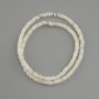 Shell Howlite Skeafarka Rondelle Beads, 4×1.5–2 mm, +-/-, 38 cm long on thread