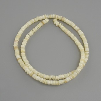Abalone Shell Beads Scarferka Rondelle, diameter 4×1.5–2 mm, length 38 cm on filament
