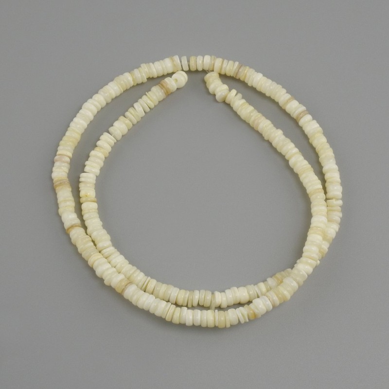 Abalone Shell Beads Scarferka Rondelle, diameter 4×1.5–2 mm, length 38 cm on filament