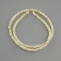 Abalone Shell Beads Scarferka Rondelle, diameter 4×1.5–2 mm, length 38 cm on filament