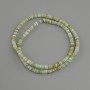 Scallop Shell Turquoise Rondelle Beads, 4x1.5–2 mm, 38 cm long, on thread