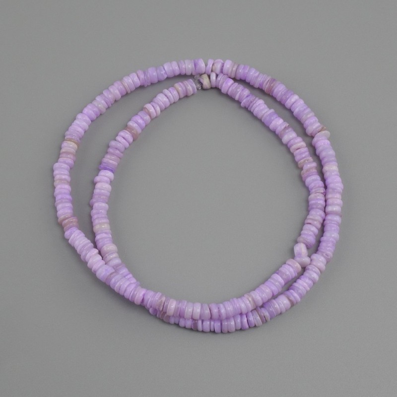 Scafarka Abalone Rondelle Beads, 4x1.5-2 mm ±, length 38 cm ± on string