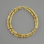Scarfarka scallop shell beads Rondelle, diameter 4×1.5–2 mm, length 38 cm on thread