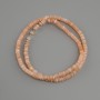 Scofarka Shell Beads Rondelle Shape, 4x1.5-2mm, length 38cm on thread