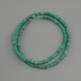 Shell Beads Scarab Scarab? Rondelle, diameter 4×1.5-2 mm, length 38 cm on fishing line