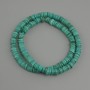 Scafari Shell Howlite Rondelle Beads, 6x1.5–2 mm, 39 cm +-/ Silk Thread