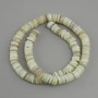 Scapharca Shell Beads Rondelle, 8x1.5-2 mm, length 39 cm on a fishing line