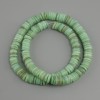 Scarfarka shell beads Rondelle 8x1.5-2 mm diameter, 38 cm length on thread