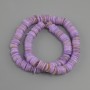 Scarfarca Shell Beads Rondelle 10x1.5-2 mm, length 36 cm on fishing line
