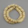Scafari shells Rondelle Pearls Beads 10x2 mm, thread 39 cm