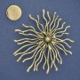 Magnetic Flower Brooch 75mm+ Golden Metal