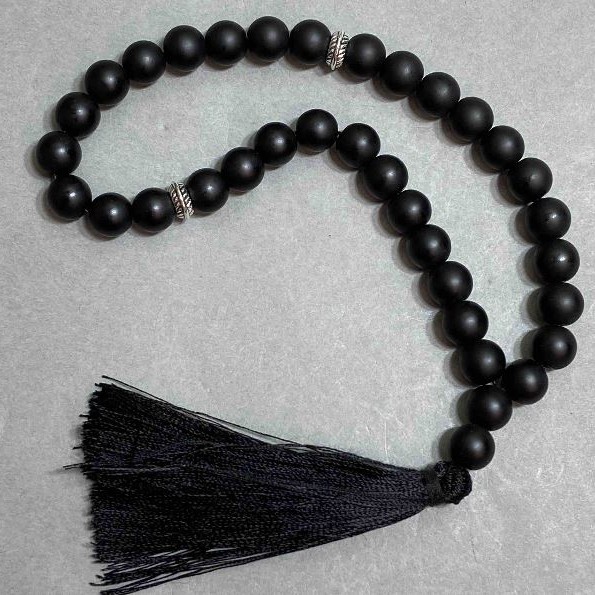 Shungite Rosaries 33 Beads, 8mm Diameter+