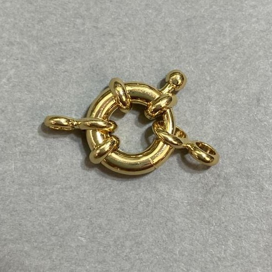 Toggle clasp for beads and bracelets, bun/bagel clasp for 1 strand