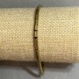 Hematite bracelet cylinder 5x3mm+-, length 18cm+- stretch