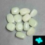 Price per 100 g! Natural onyx tumbled 22-27x15-19x9-15mm (+-) packaged 100 g turquoise glow