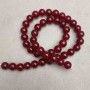 Turmaline press beads, smooth round ball, diameter 8 cm ±, length 38 cm ±
