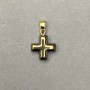 Pendant Cross Hematite 12×12 mm, length 20 mm+